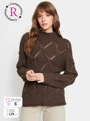 SWEATER MUJER TATIENNE ROMBOS - 1