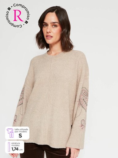 SWEATER MUJER TATIENNE BORDADO - 1
