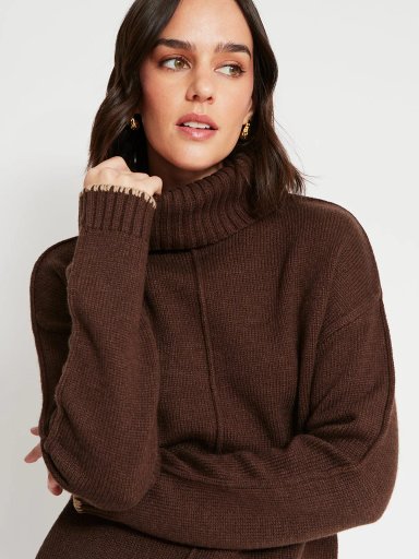 SWEATER MUJER TATIENNE LANA MERINO CUELLO BEATLE - 3