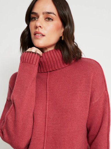 SWEATER MUJER TATIENNE LANA MERINO CUELLO BEATLE - 3