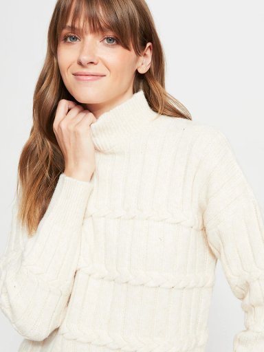 SWEATER MUJER REGATTA MANGA LARGA TRENZADO - 3