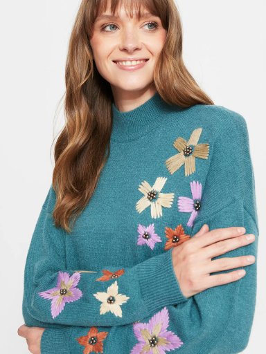 SWEATER MUJER AZIZ CUELLO TORTUGA - 3