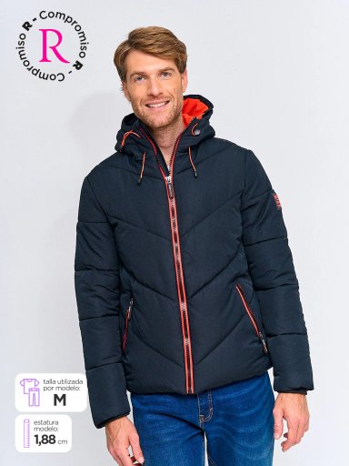 PARKA HOMBRE ROBERT LEWIS PUFFA GORRO - 1