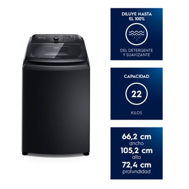 LAVADORA CARGA SUPERIOR ELECTROLUX LS22Y 22KG NEGRO - 9