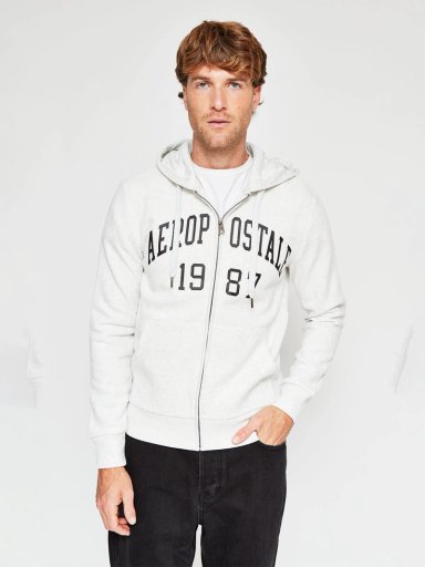 POLERÓN HOMBRE AEROPOSTALE ALGODÓN ESTAMPADO CIERRE - 1