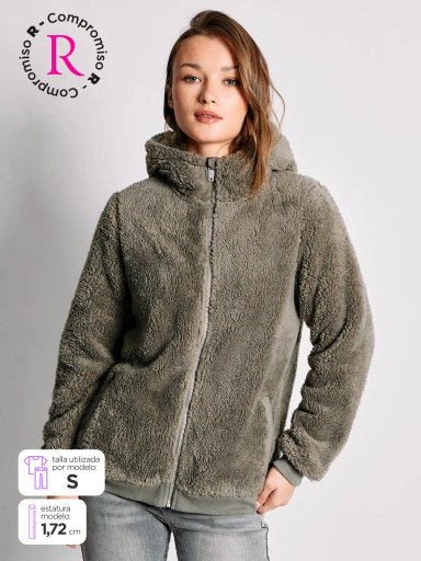 POLERÓN MUJER INDEX MANGA LARGA SHERPA - 1