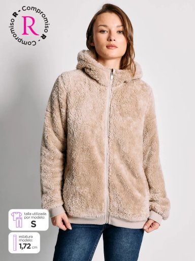 POLERÓN MUJER INDEX MANGA LARGA SHERPA - 1