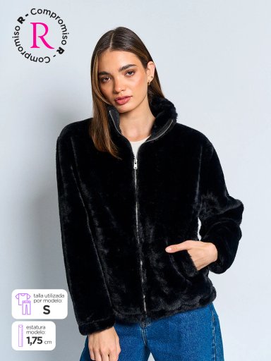 POLERÓN MUJER INDEX MANGA LARGA BÁSICO PELUDO - 1