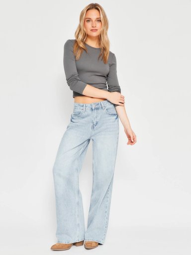 POLERA MUJER INDEX ALGODÓN MANGA LARGA BÁSICA - 4
