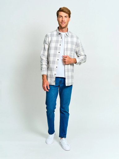 CAMISA HOMBRE REGATTA ALGODÓN MANGA LARGA FRANELA - 4