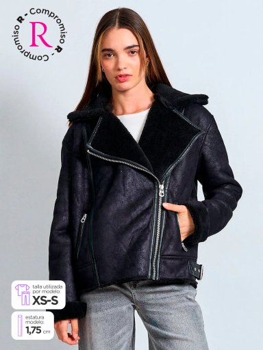 CHAQUETA MUJER INDEX LARGA BONDEADA - 1
