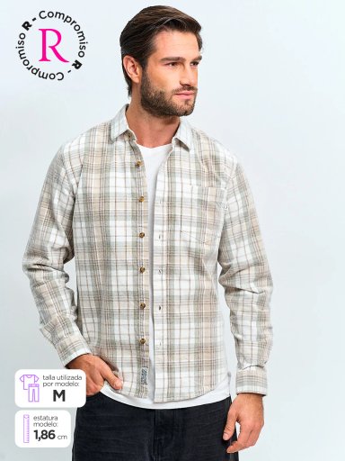 CAMISA HOMBRE PEPE JEANS ALGODÓN MANGA LARGA COTELÉ - 1