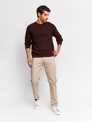 SWEATER HOMBRE INDEX ALGODÓN CUELLO REDONDO - 4