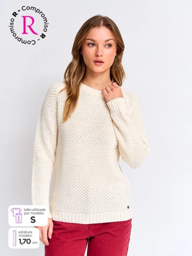 SWEATER MUJER PEPE JEANS ALGODÓN CUELLO REDONDO - 1