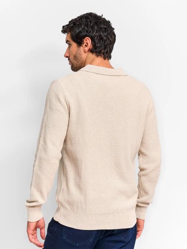SWEATER HOMBRE REGATTA ALGODÓN CUELLO POLO - 2