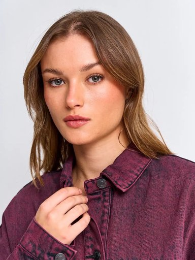 SOBRECAMISA MUJER BARBADOS ALGODÓN DENIM - 3