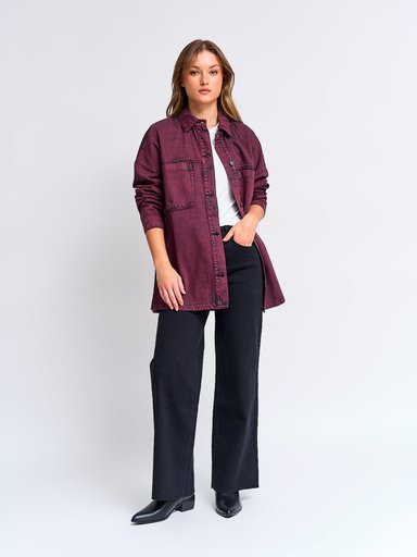 SOBRECAMISA MUJER BARBADOS ALGODÓN DENIM - 4