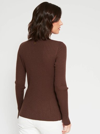SWEATER MUJER REGATTA CUELLO MOCK MANGA LARGA RAYADO - 2