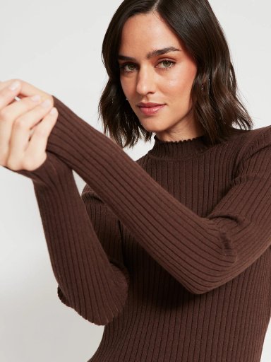 SWEATER MUJER REGATTA CUELLO MOCK MANGA LARGA RAYADO - 3