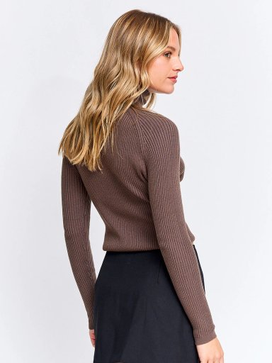 SWEATER MUJER INDEX MANGA LARGA TEJIDO BÁSICO - 2