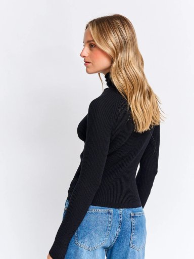 SWEATER MUJER INDEX MANGA LARGA TEJIDO BÁSICO - 2