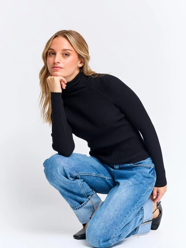 SWEATER MUJER INDEX MANGA LARGA TEJIDO BÁSICO - 4