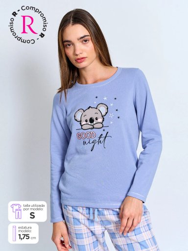 TOP PIJAMA INDEX MANGA LARGA - 1