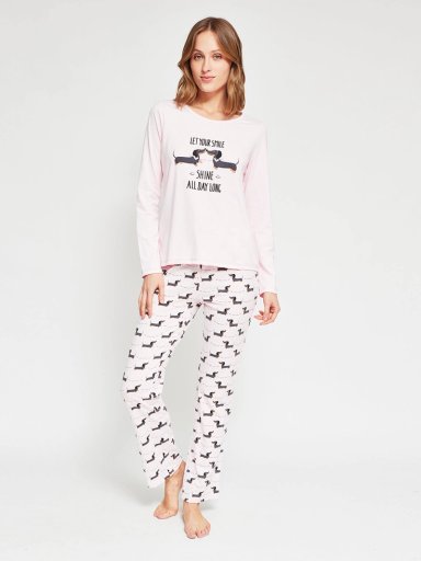 TOP PIJAMA MUJER INDEX MANGA LARGA - 4