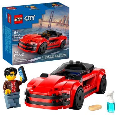 BLOQUES CONSTRUCCIÓN LEGO 60448 DEPORTIVO ROJO - 1