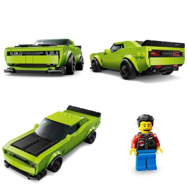 BLOQUE CONSTRUCCIÓN LEGO 77237 DODGE CHALLENGER - 4