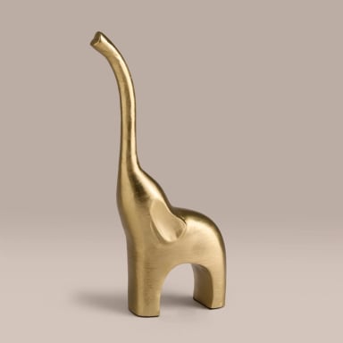 FIGURA DECORATIVA RIPLEY HOME ELEFANTE TROMPA DORADO - 1