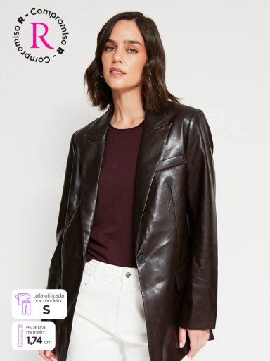 BLAZER MUJER MARQUIS EFECTO PIEL - 3