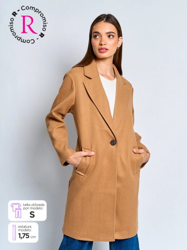 ABRIGO MUJER INDEX LARGO BÁSICO - 1