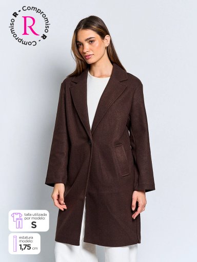 ABRIGO MUJER INDEX LARGO BÁSICO - 1