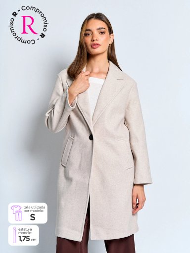 ABRIGO MUJER INDEX LARGO BÁSICO - 1