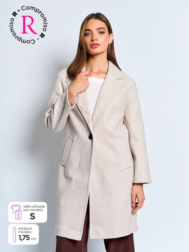 ABRIGO MUJER INDEX LARGO BÁSICO - 1