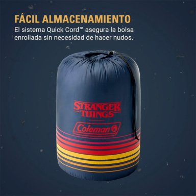 SACO DE DORMIR COLEMAN STRANGER THINGS 10°C AZUL - 6