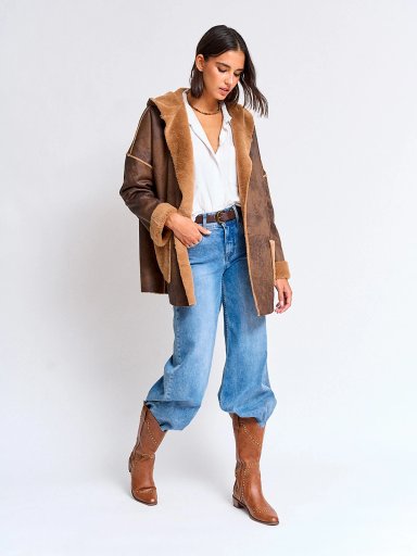 CHAQUETA MUJER TATIENNE CORTA EFECTO PIEL - 4