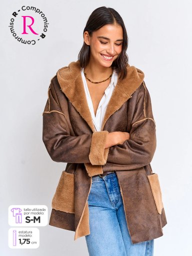 CHAQUETA MUJER TATIENNE CORTA EFECTO PIEL - 1