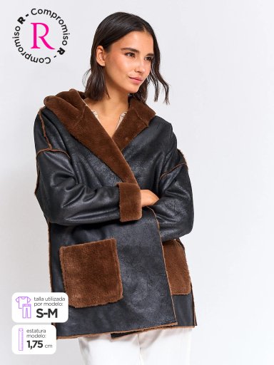 CHAQUETA MUJER TATIENNE CORTA EFECTO PIEL - 1