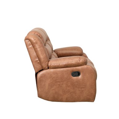 SOFÁ RECLINABLE RIPLEY HOME NEW BELFAST 2 CUERPOS CAFÉ - 4
