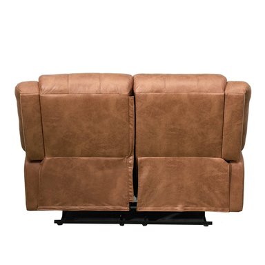 SOFÁ RECLINABLE RIPLEY HOME NEW BELFAST 2 CUERPOS CAFÉ - 5