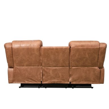 SOFÁ RECLINABLE RIPLEY HOME NEW BELFAST 3 CUERPOS CAFÉ - 5