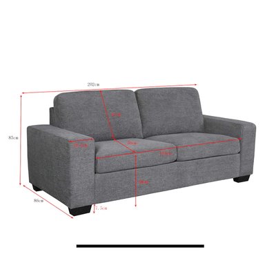 SOFÁ CAMA RIPLEY HOME PLOT GRIS - 6