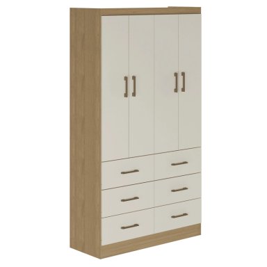 CLOSET EXIT 4 PUERTAS 6 CAJONES CAFÉ/BEIGE - 1