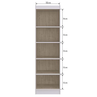 CLOSET EXIT MULTIUSO 2 PUERTAS 4 REPISAS BLANCO - 2