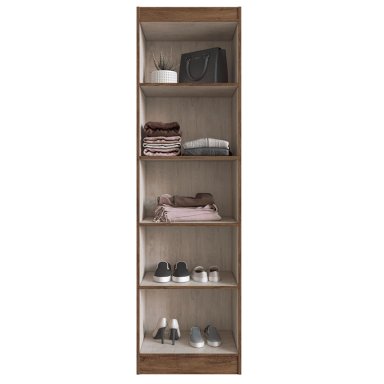 CLOSET EXIT MULTIUSO 2 PUERTAS 4 REPISAS CAFÉ - 4