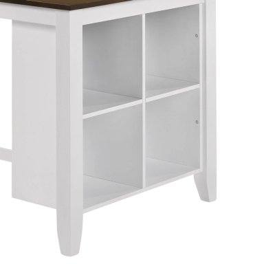 JUEGO DE COMEDOR RIPLEY HOME STOOL CRUZ 4 SILLAS CAFÉ - 4