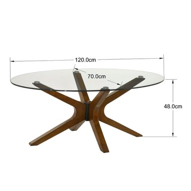 MESA DE CENTRO RIPLEY HOME DELMON NOGAL - 6