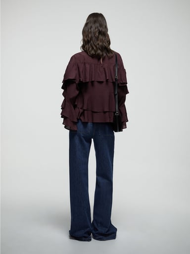 BLUSA MUJER SFERA ALGODÓN MANGA LARGA - 4